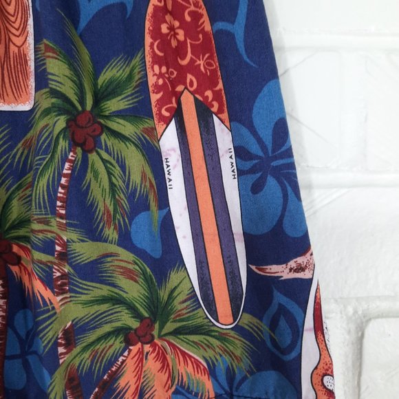 Aloha Republic Toddler Hawaii Surf Boards & Palm Tree Print Shirt Shorts Set 4T - Picture 10 of 10